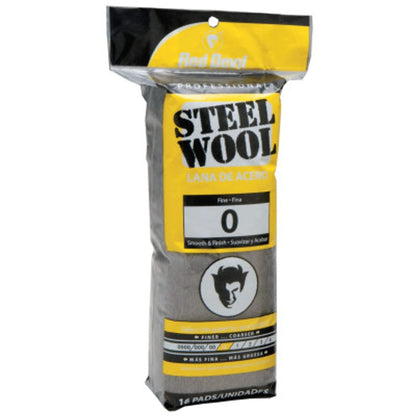 Red Devil 0310 Steel Wool, 0000 (Pack of 16)
