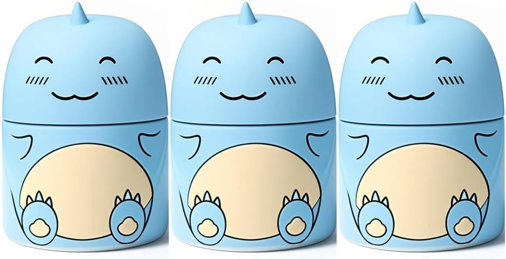 Cute Dinosaur-Shaped Toilet Bowl Cleaner Bottle, Bathroom Toilet Tank Cleaner with Ocean, Jasmine, and Peach Scent,Three bottles can be used for 9 months (Ocean&Peach&Jasmine)
