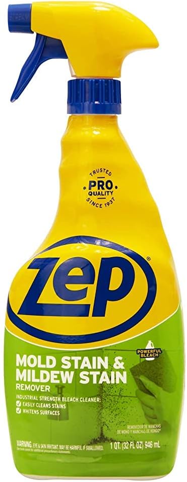 Zep Mold Stain and Mildew Stain Remover 1 Gallon (Case of 2) ZUMILDEW128 - Professional Strength No Scrub Formula