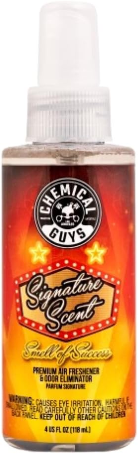 Chemical Guys Black Frost Air Premium Car Air Freshener Spray & Odor Eliminator - Crisp Masculine Scent Spray for Trucks, SUVs, RVs, and Motorcycles - Use in Home, Office, or Garage, 16 oz Bottle
