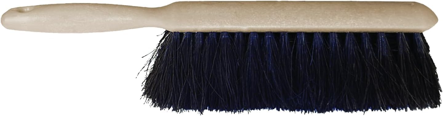 Pferd Maintenance Plastic Block Heavy Duty Counter Duster - Black Synthetic Bristles, 2-1/2" Trim Length, 8" Length - Professional Cleaning Tool for Various Surfaces - Part 89400