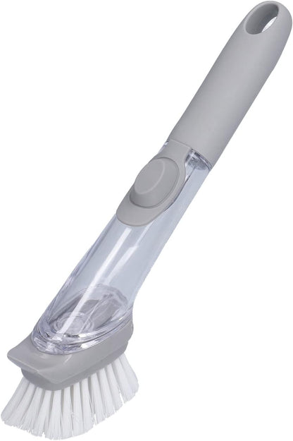 Soap Dispensing Dish Brush, Sink Dish Scrubber with Handle Hanging Replacement