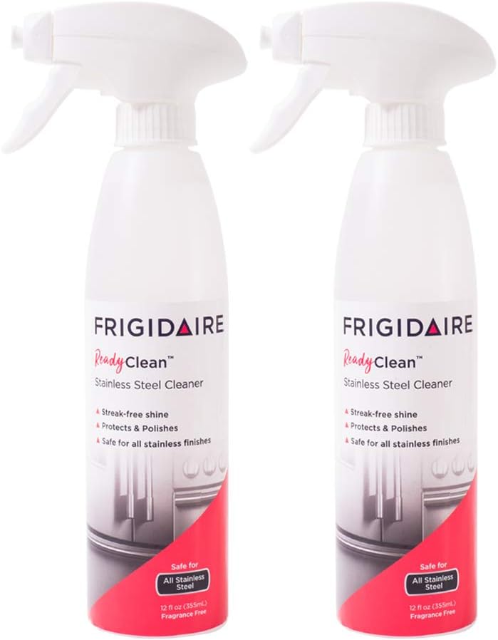 Frigidaire 10FFSSCL02 Ready Clean Stainless Steel Cleaner, 12 Ounces, 2-Pack
