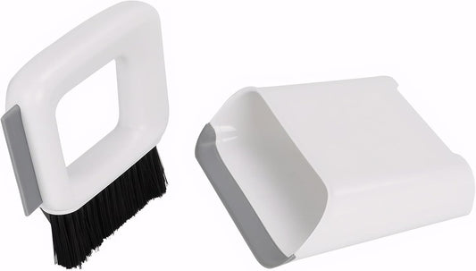 Mini Dustpan and Brush Wisp Broom and Dustpan Portable Handheld for Keyboard Bedroom Bathroom Kitchen Counter Camping Tent BBQ Table Pet(1 Set)