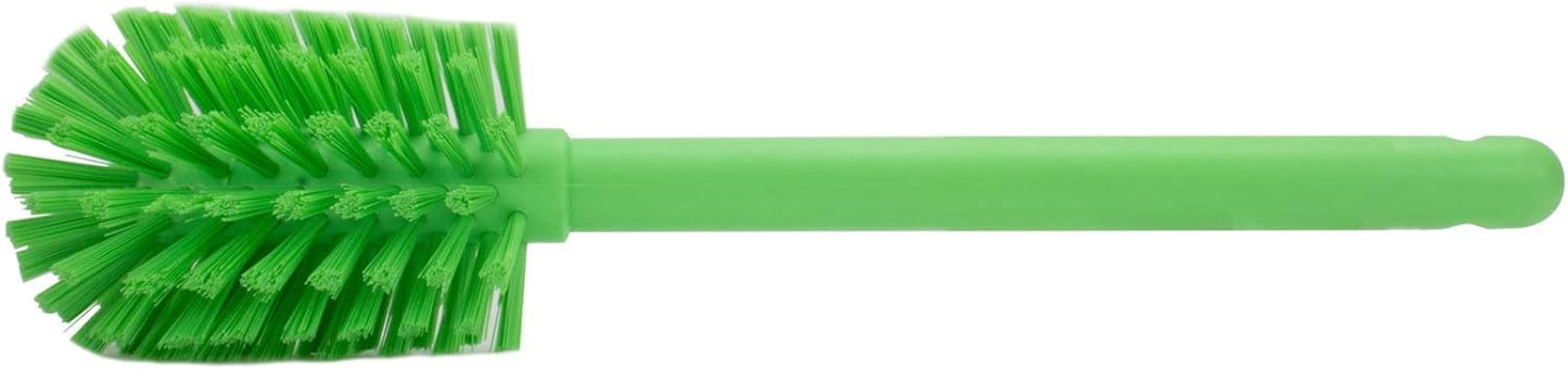 SPARTA Large Water Bottle Brush Ideal for Wide-Mouth Jars, Bottles and Tumblers, Dishwashing Tool with Handle for Home and Commercial Kitchens, Plastic, 12 Inches, White