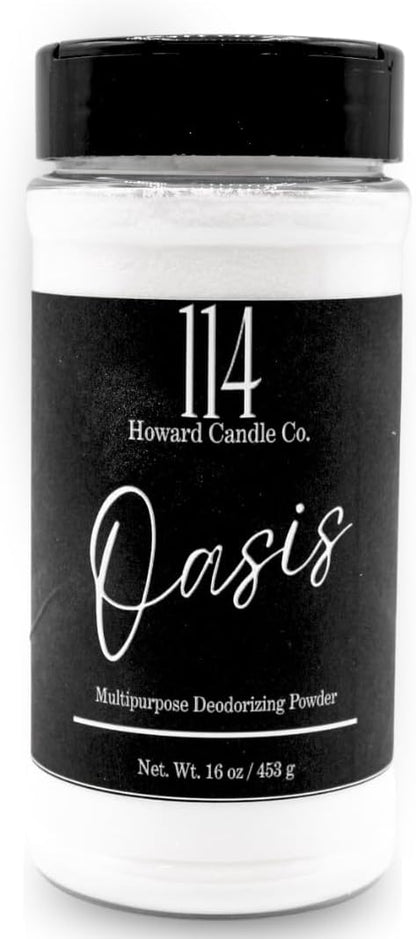 Carpet Deodorizer & Freshener Powder - Upholstery, Couch & Rug Odor Eliminator for Strong Odor & Pet Urine | Baking Soda Formula | Tropical Oasis Scent | Safe for Kids & Pets | 1-1-4 Howard Candle Co.