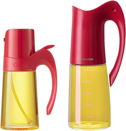 Ankou Olive Oil Sprayer Oil Spray Bottle,10oz/300ml Oil Dispenser Spray for Kitchen, High Borosilicate Glass Fine Mist Oil Sprayer for Cooking, Leakproof, BPA-Free Vinegar bottles for Salad, BBQ