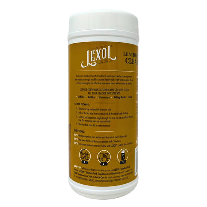 Lexol Leather Cleaner Quick Wipes - 75 Pre-Moistened Towels (3 Packs Containing 25 Each)