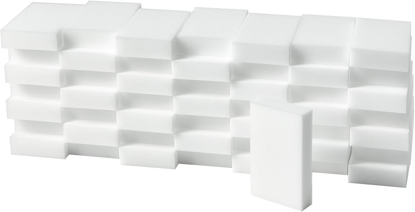 Magic Sponges Cleaning Eraser,50 Pack Melamine Sponge Foam Pads,Multi-Functional Household Cleaning Kitchen Dish Sponge for Furniture,Bathroom,Bathtub, Sink,Floor, Baseboard, Wall Cleaner