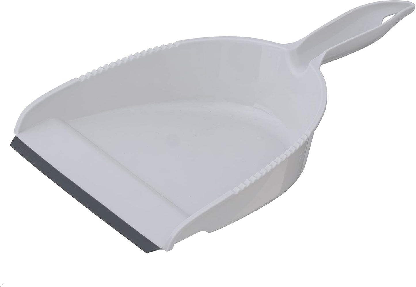 Superio Brush and Dustpan Set, Rubber Edge for Easy Dirt Pickup, Durable Plastic Broom Set with Ergonomic Grip Handle, for Table, Countertop, Desk (1)