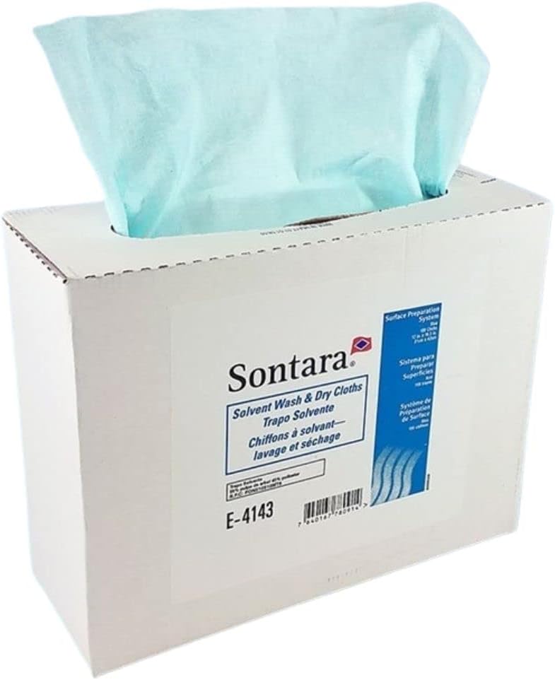 E-4143 Solvent Wash & Dry Wipe, 12" x 16.5", 100/box