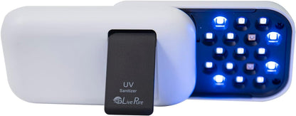 LivePure Handheld UV Light Sanitizer. Portable UV Light for Disinfecting Room, Kitchen, Car, Bathroom, Household Surfaces. Leopard