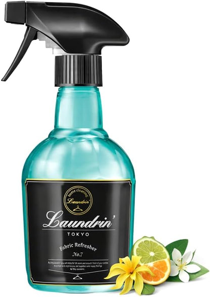 Laundrin Fabric Refresher Spray, Pet Odor Eliminator for Home, Room Essentials Fabric Spray, Odor Removal for Mattress, Curtain, Sofa, Carpet, Furniture, and Bedding - 300ml, Classic Floral