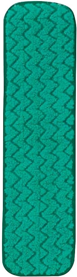 Rubbermaid Commercial Products HYGEN 24" Microfiber Dust Pad with Fringe Green for Janitorial/Professional Cleaners and Heavy-Duty Industrial Cleaning/Dusting/Sweeping