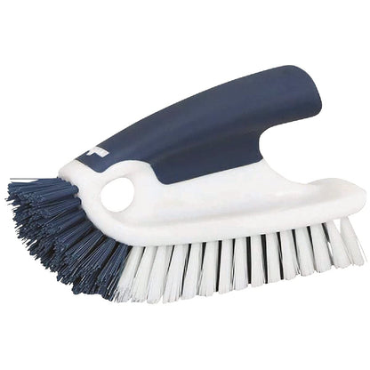 Unger Sink and Dish Scrub Brush, Kitchen Washing Scrubber for Hard-to-Reach Corners, Small Cleaning Supplies, Non-Scratch Bristles, Glassware, Pots, Pans, Tumblers, Drains, and Disposals