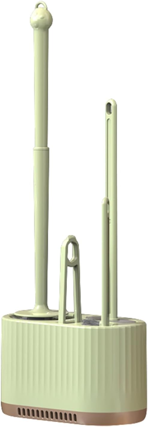 Basaza Toilet Brush and Holder Set Toilet Bowl Cleaning Brush and Holder for Bathroom 4 in 1 White Toilet Bowl Cleaner Brushes & Holders Bathroom Accessories Floor Standing or Wall Mounted