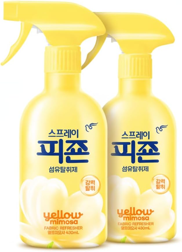 Pigeon Fabric Refresher Spray, Odor Eliminator for Clothes and Home, Long-Lasting Fresh Scent, 430ml, 2-Pack (Blue Bianca)