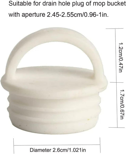 5 Pack Mop Bucket Drain Plug Replacement Sink Hole Stopper with Grips End Cap Cover for Mop and Bucket with Wringer Set Commercial Mop Bucket Spin Mop System Flat Squeeze Mop 19mm 3/4 Inch