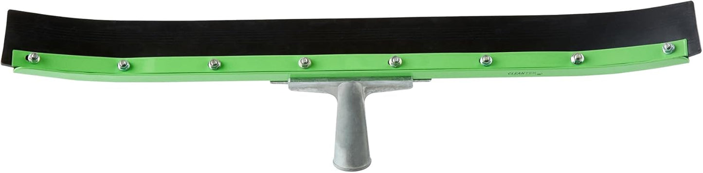 Restaurantware-SQUEEGEE ONLY: Clean Tek Professional 29.92 Inch Floor Squeegee, 1 Broom With Double Rubber Blade - Handle Sold Separately, Heavy-Duty, Steel Wiper For Concrete Floor
