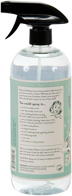 San Francisco Soap Company Smells So Clean Linen Spray | Egyptian Cotton | 33.8 Fl Oz | Fresh Spray | Multi-Purpose And Dye Free