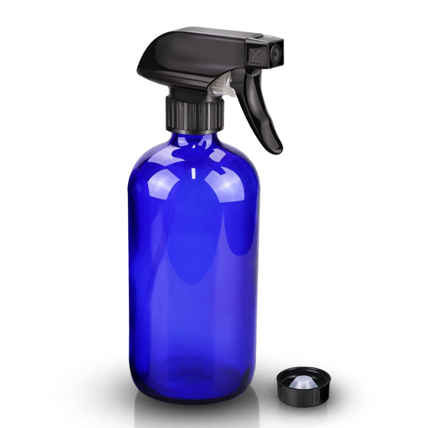 Wedama Amber Glass Spray Bottles, 16 oz Glass Spray Bottles for Cleaning Solutions and Essential Oils, Refillable Empty Spray Bottle with Adjustable Nozzles for Alcohol, Plant and Hair Care (1 Pack)
