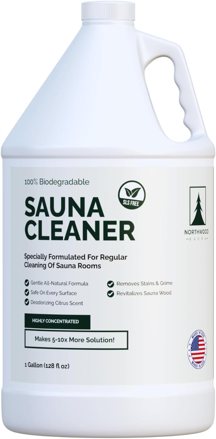 Northwood Sauna - Sauna Cleaner - Natural Wood Cleaner & Deodorizer - Ready-to-Use Spray - 1 Quart (32 Fl Oz)