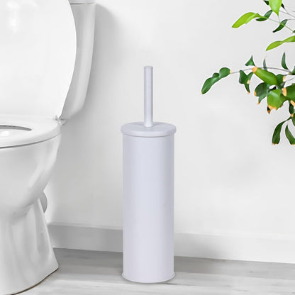Deep & Sturdy Toilet Bowl Brush with Holder - Durable Scrubbing - Toilet Cleaners - Household Essentials - Bathroom Cleaner - Cleaning Supplies - Household Supplies, Painted Satin Gold
