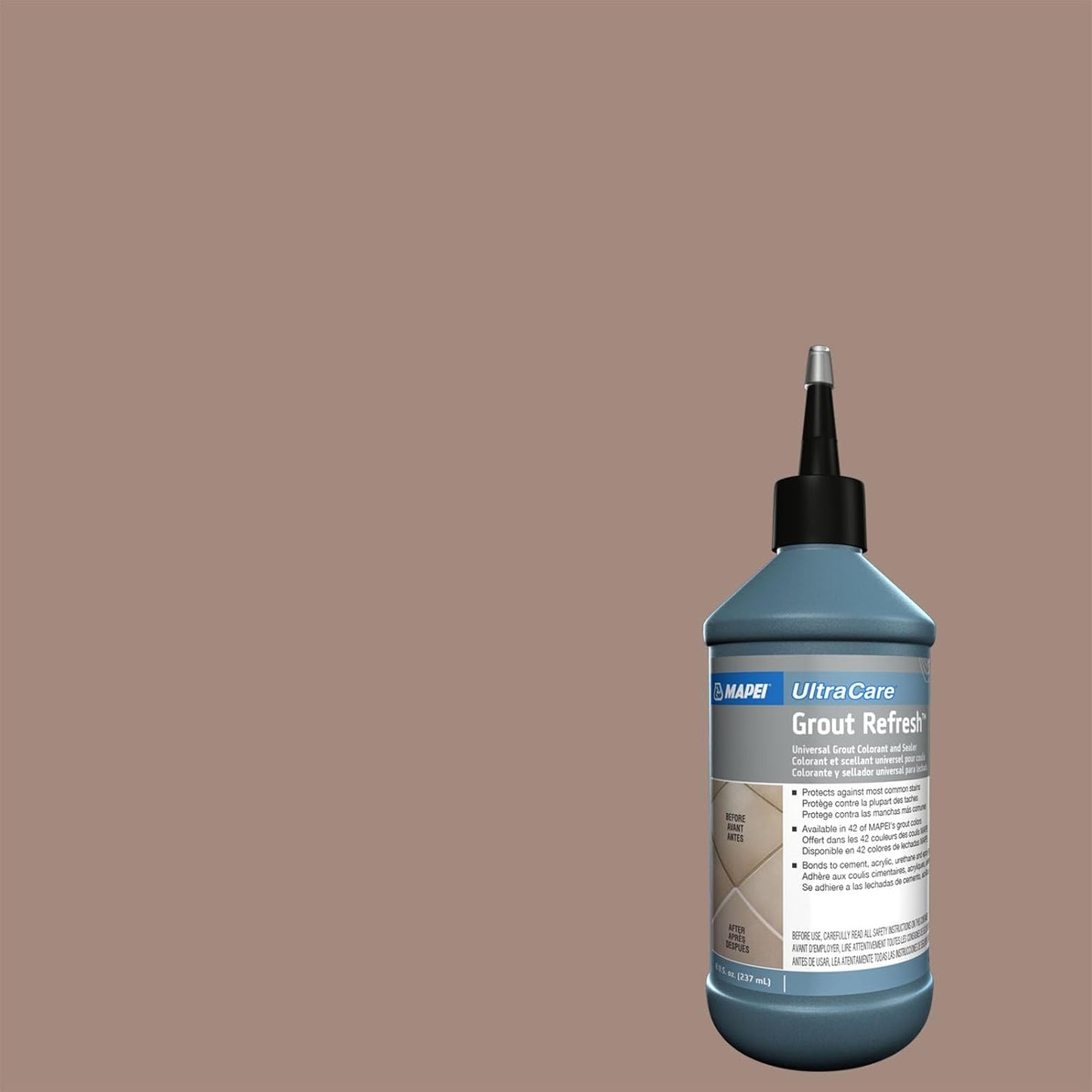 MAPEI UltraCare Grout Refresh, Universal Grout Colorant & Sealer, 8 oz Bottle – Easy Grout Restoration & Protection, 5047 Charcoal - Colors B