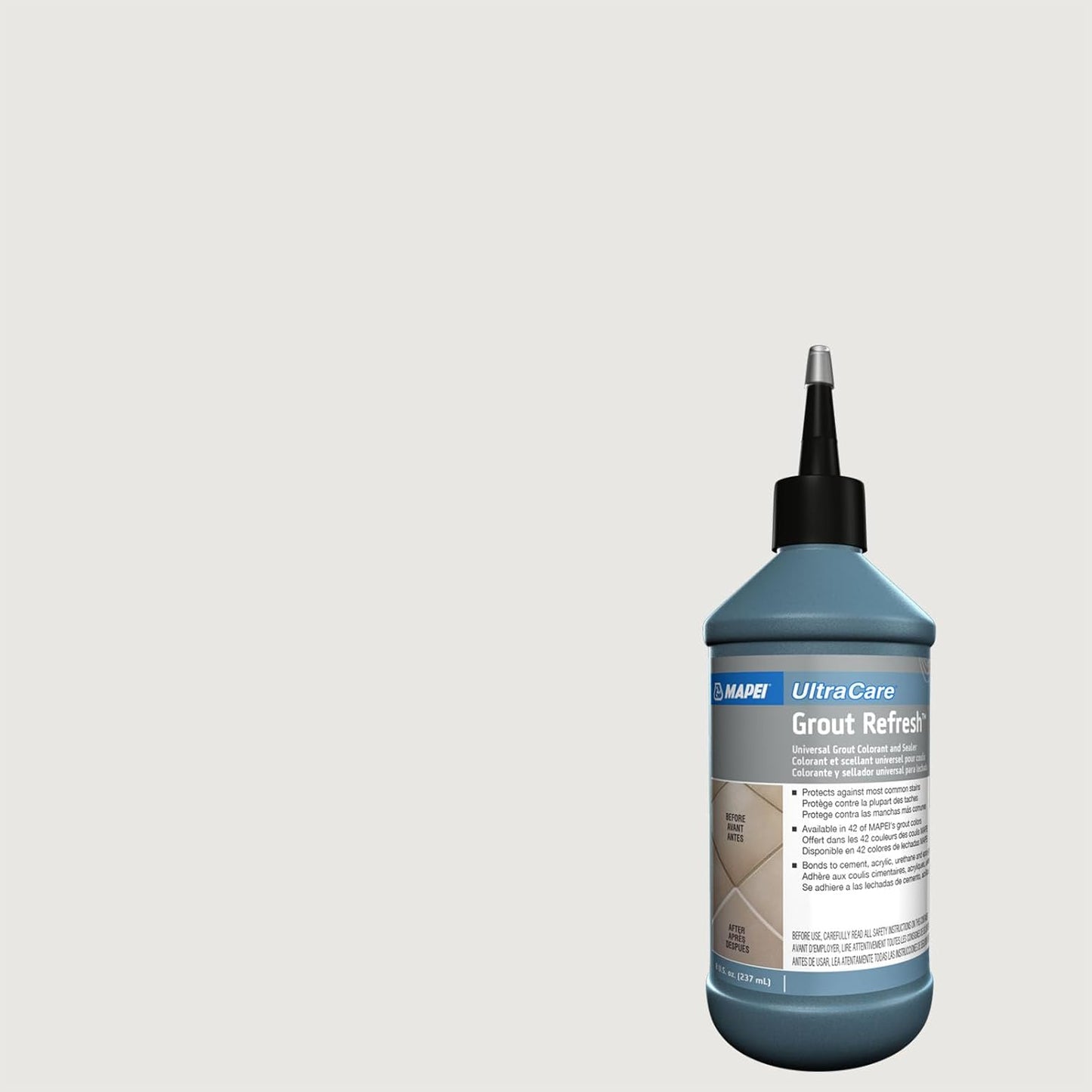 MAPEI UltraCare Grout Refresh, Universal Grout Colorant & Sealer, 8 oz Bottle – Easy Grout Restoration & Protection, 5047 Charcoal - Colors B