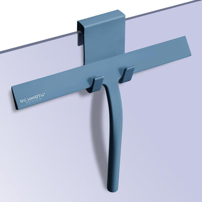 Shower Squeegee for Glass Doors, RICHMIRTH 11" Inch Width Silicone Rubber Blade Squeegee Window Cleaner Tool Squeegee for Shower Glass Doors Bathroom