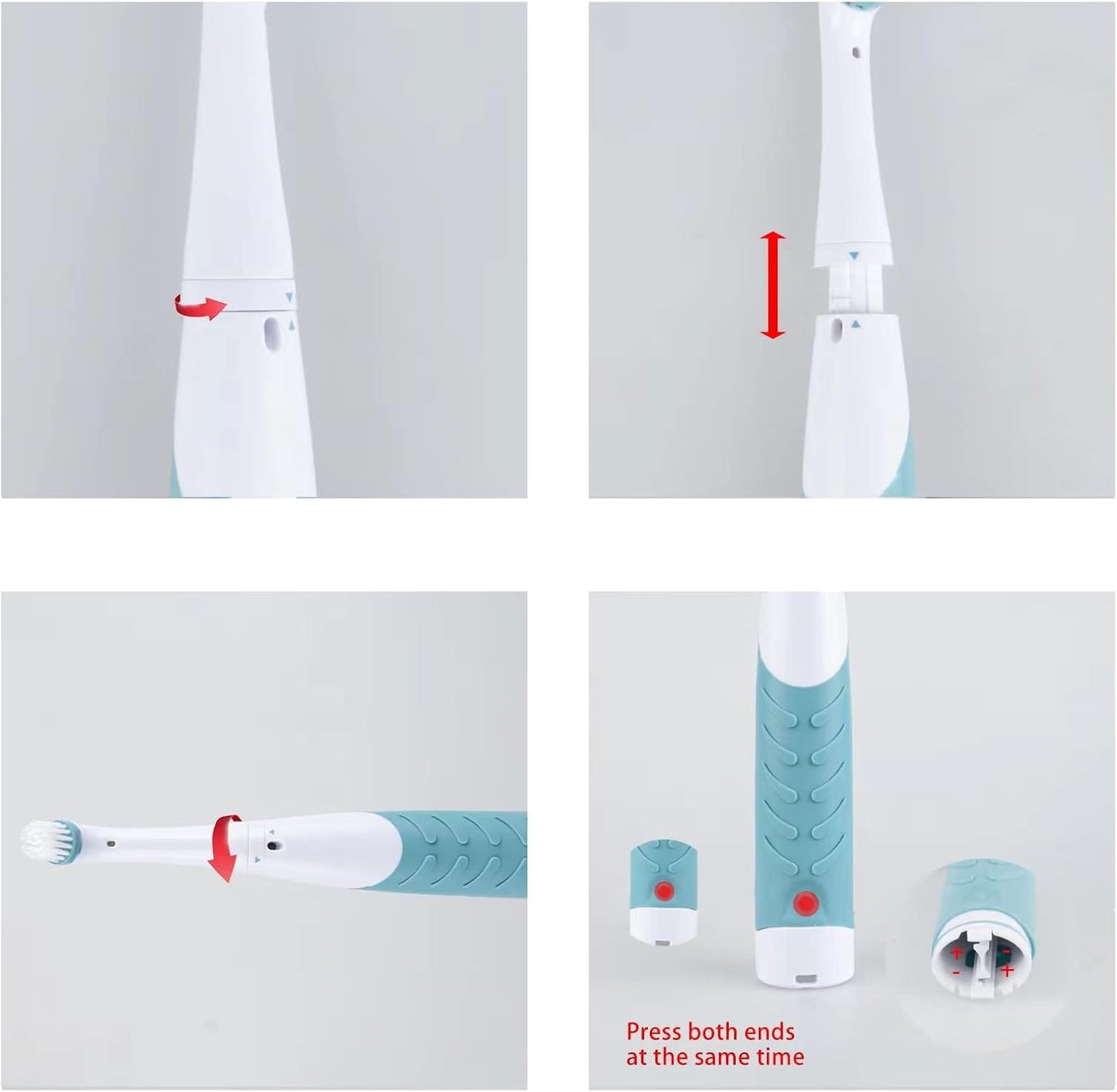 Electric Brush with 4-in-1 Multiple Brush Heads, Cordless Motorized Cleaning Brush for Bathroom, Toilet, Kitchen, Tile, Crevice