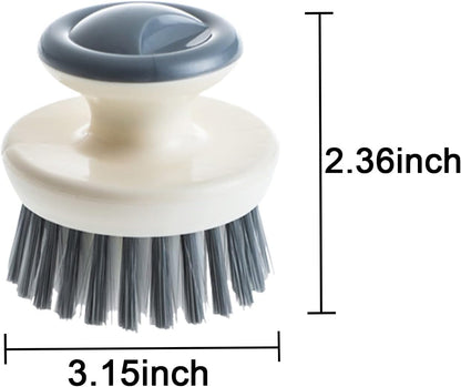 Dish Scrub Brush,Ergonomic Grip Palm Brush,Kitchen Scrub Brushes for Cleaning, Dish Scrubber with Stiff Bristles for Sink, Pots, Pans