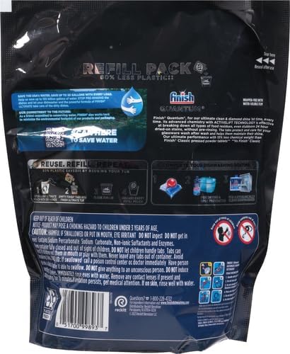 Finish Quantum Dishwasher Pods, No Pre-Rinse Dishwasher Detergent Soap Removes 24HR Dried-On Stain and Grease, Leaving a Virtually Spotless Shine, 22 Count