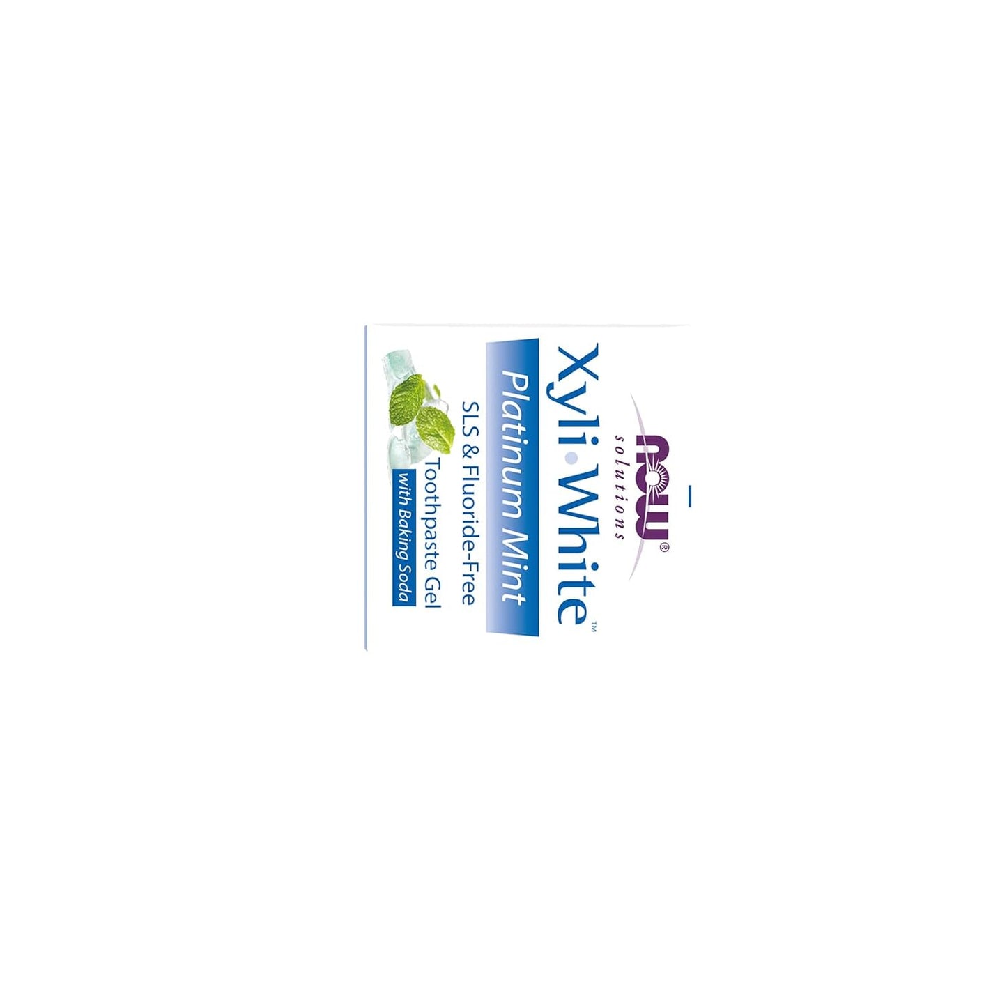 NOW Solutions, Xyliwhite™ Toothpaste Gel, Platinum Mint, Cleanses and Whitens, Fresh Taste, 6.4-Ounce