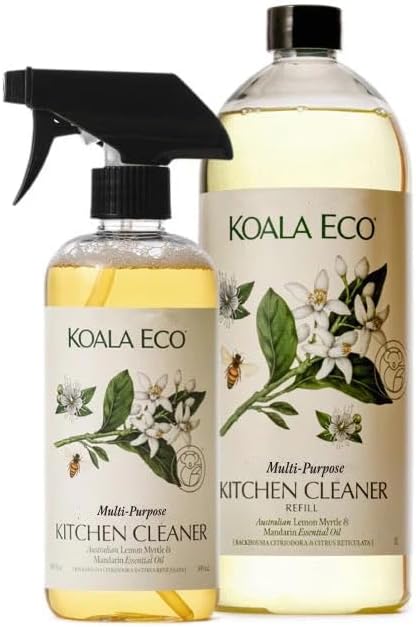 Koala Eco Multi-Purpose Kitchen Cleaner - with Australian Lemon Myrtle & Mandarin Essential Oil- 16 oz