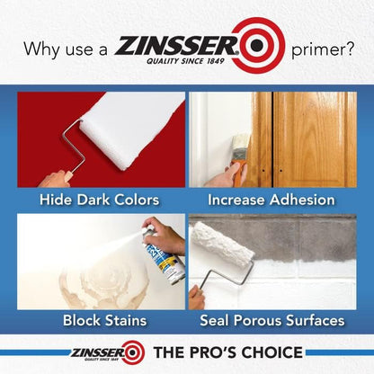 qt Zinsser 276087 White Zinsser, Mold Killing Primer Water-Based Mold Killing Primer