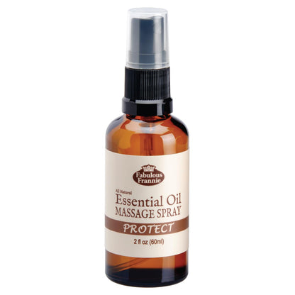 Fabulous Frannie Bug Away Healthy Massage Spritz Made with Carrier Oils and Citronella, Lavender, Eucalyptus and Lemongrass Essential Oils 2oz
