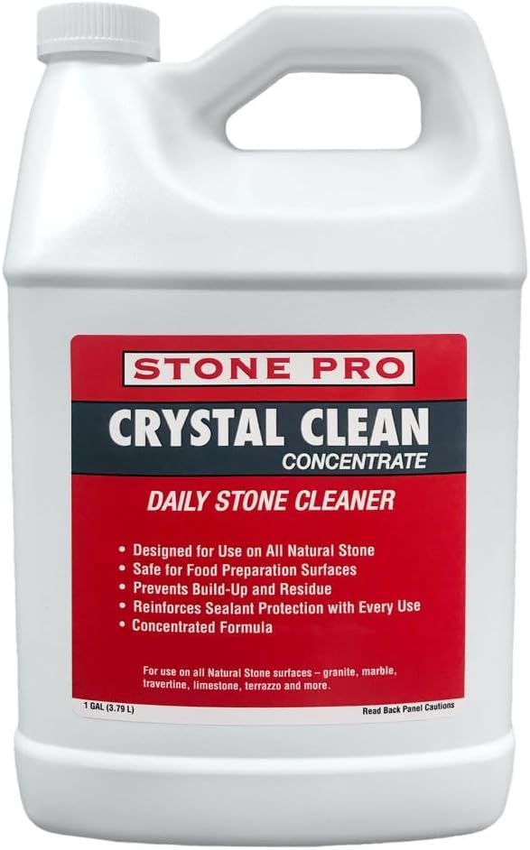 Stone Pro Crystal Clean - Surface Cleaner & Sealer, Ready to Use 32 oz.