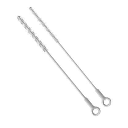 Reusable Silicone Straw Cleaner Brush Set, 2-Pack Extra Long Straw Cleaning Brush for Metal Glass Water Bottle Drinking Straws, Flexible&Bendable Design, Dishwasher Safe, 6mm & 8mm Diameter