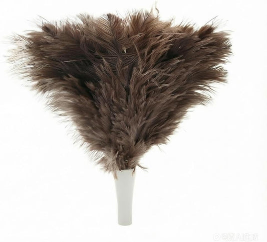 Ostrich Feather Duster Pole 28 to 72 Inch,Extendable Feather Duster Used for Home Cleaning Ceilings Furniture Fans