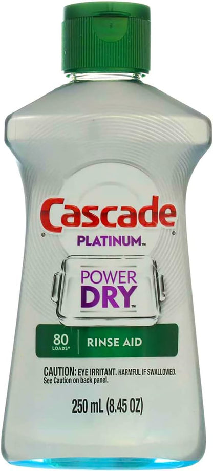 Cascade Platinum Power Dry Dishwasher Rinse Aid, 30.5 fl oz