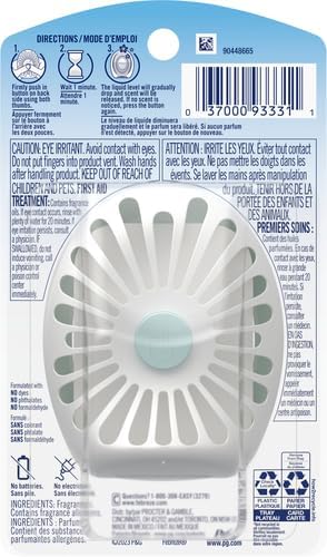 Febreze Bathroom Air Freshener, Odor-Fighting, Plug In Alternative, Air Fresheners for Small Spaces in Home, Bathroom, Kitchen, & Closet, Pet & Litter Box Odor Fighter, Gain Original Scent, 4ct