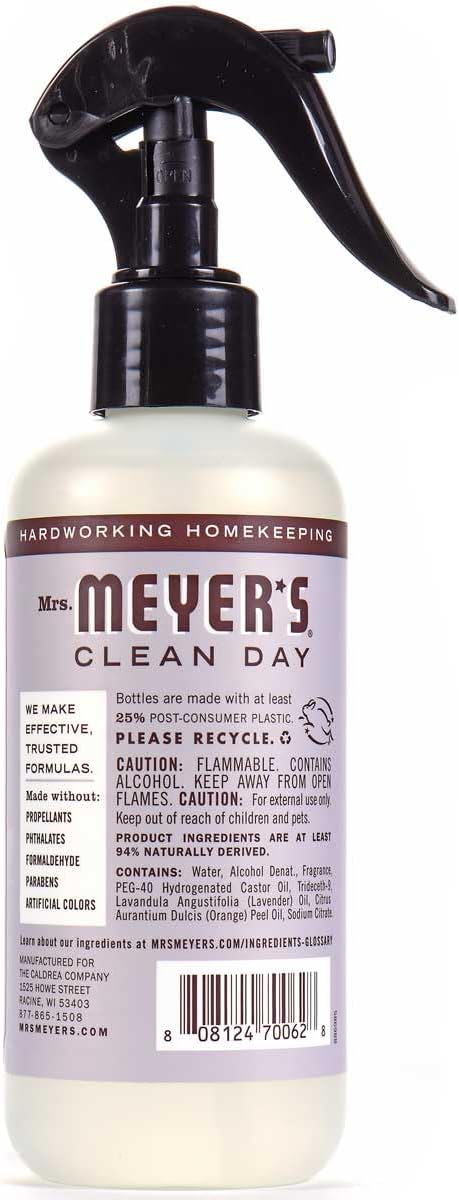 MRS. MEYER'S CLEAN DAY Room Spray, Lemon Verbena Scent, 8 Fl Oz Bottle