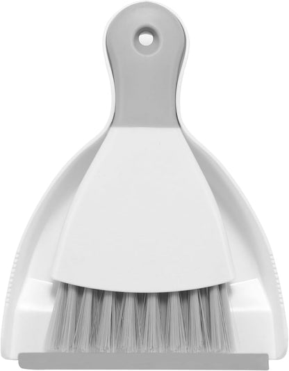 NACENA Mini Dustpan and Brush Set 2 Pack, Small Broom and Dustpan Set Dust Pan and Mini Hand Broom Dustpan and Broom Combo Compact for Home Table Keyboards Sofa Kitchen, Blue