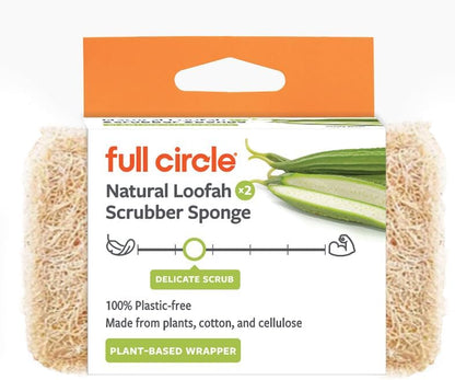 Full Circle Agave Leaf Scour Pads – Pack of 3 – Maximum Strength, Non-Scratch Dish Scrubber Made with Plant-Based & Recycled Materials, Safe for Nonstick