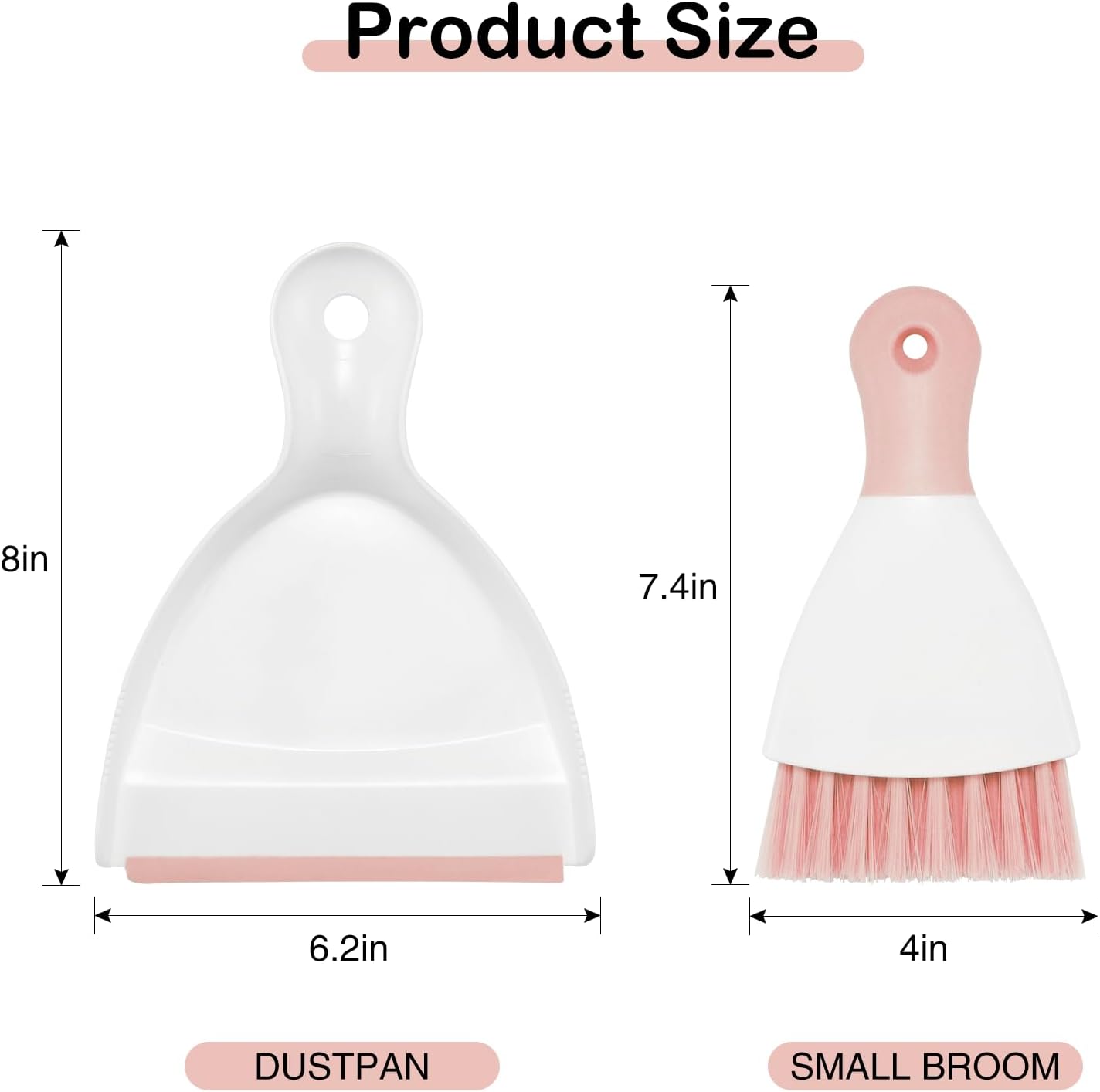 NACENA Mini Dustpan and Brush Set 2 Pack, Small Broom and Dustpan Set Dust Pan and Mini Hand Broom Dustpan and Broom Combo Compact for Home Table Keyboards Sofa Kitchen, Blue