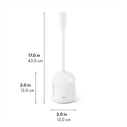 OXO Good Grips Compact Toilet Brush & Canister - Gray