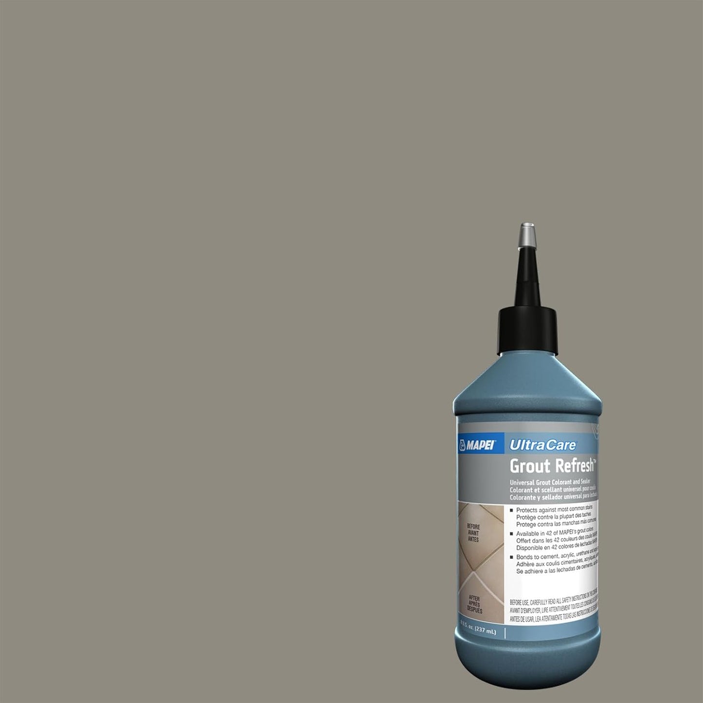 MAPEI UltraCare Grout Refresh, Universal Grout Colorant & Sealer, 8 oz Bottle – Easy Grout Restoration & Protection, 5047 Charcoal - Colors B