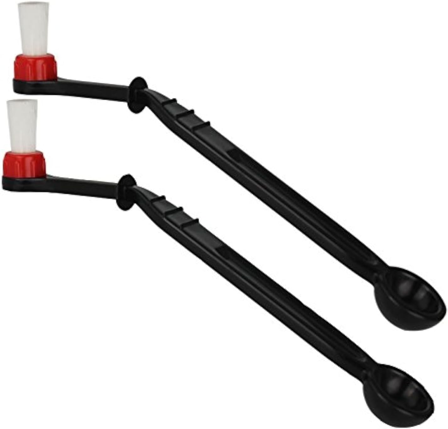 Number-One Coffee Machine Brush Cleaner Nylon Espresso Machine Brush Grinder Brush Coffee Cleaning Tool with Spoon (Pack of 2)