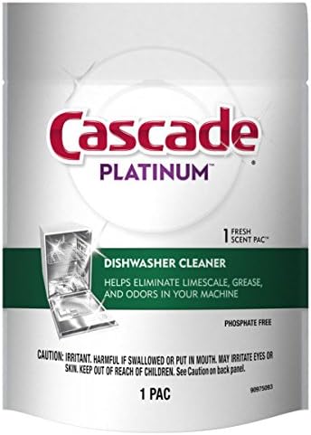 Cascade Platinum Dishwasher Cleaner, 6 count